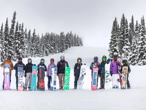 Local snowboard club Hudson Bay Mountain Resort Smithers BC